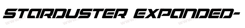 Starduster Expanded字体转换